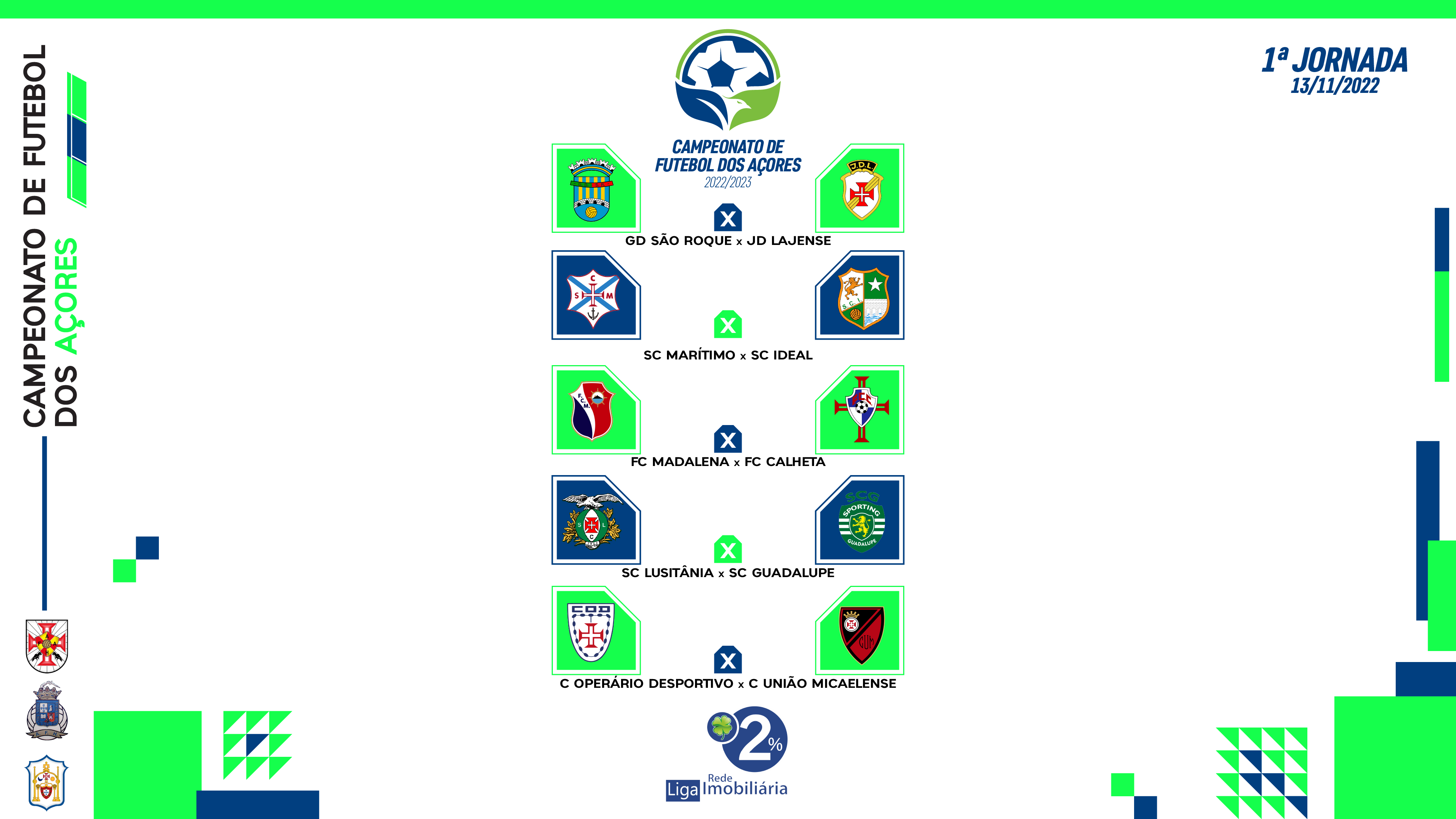 JÁ É CONHECIDO O CALENDÁRIO DO CAMPEONATO DE FUTEBOL DOS AÇORES 