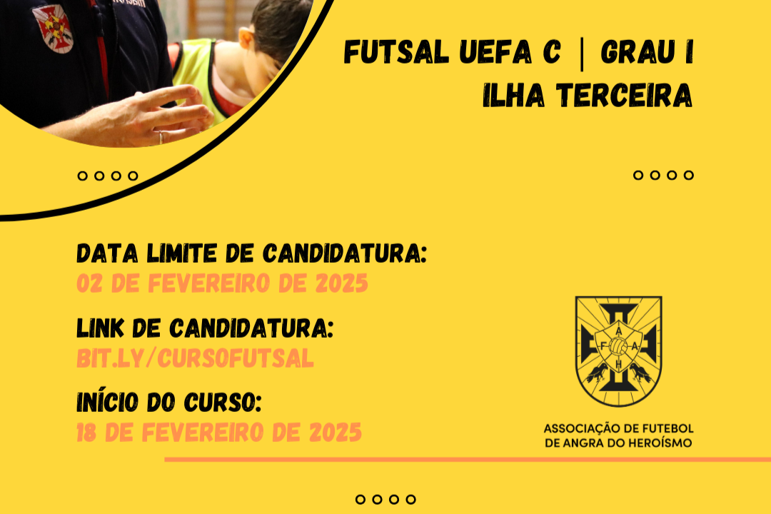 AFAH PROMOVE CURSO DE TREINADOR DE FUTSAL 