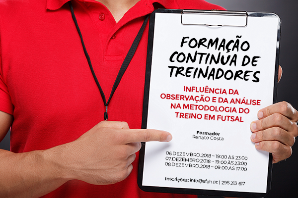 FORMAÇÃO CONTÍNUA DE TREINADORES FUTSAL